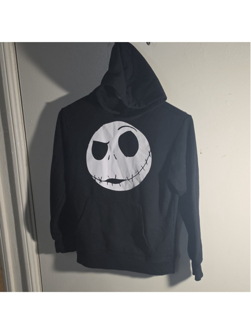 Jack Skellington Face Hoodie The Nightmare Before Christmas Black Unisex Hoodie